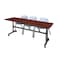 Kobe Rectangle FlipTop Table, 84" W, 29" H, Laminate Top, Cherry MKFT8424CH47GY - alternate 1